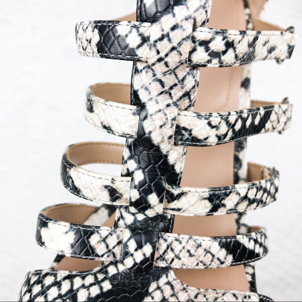 Snakeskin-pattern heels - Picture 4 of 8